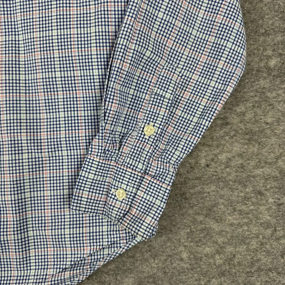 Ralph Lauren Button Down Shirt Check Cotton Boys Large L 14/16